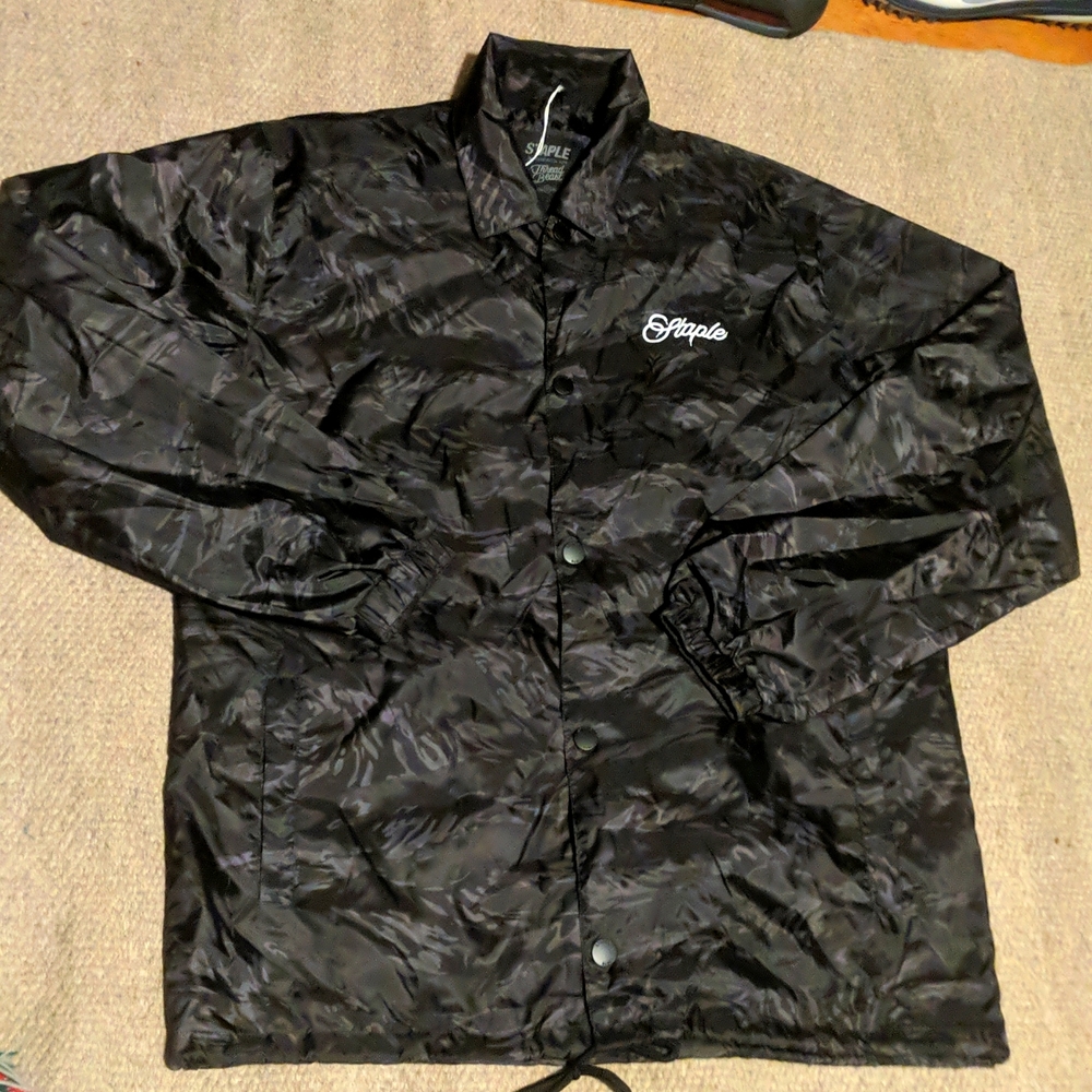 Staple pigeon X collaboration with thread beast lightweight black camo jacket
